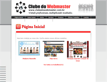 Tablet Screenshot of clubedowebmaster.com.br